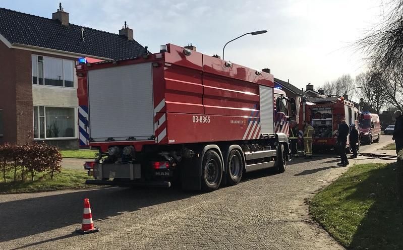 Brand in woning Hooghalen