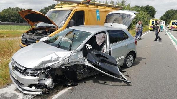 3 gewonden bij zwaar ongeval N366 bij Zandberg