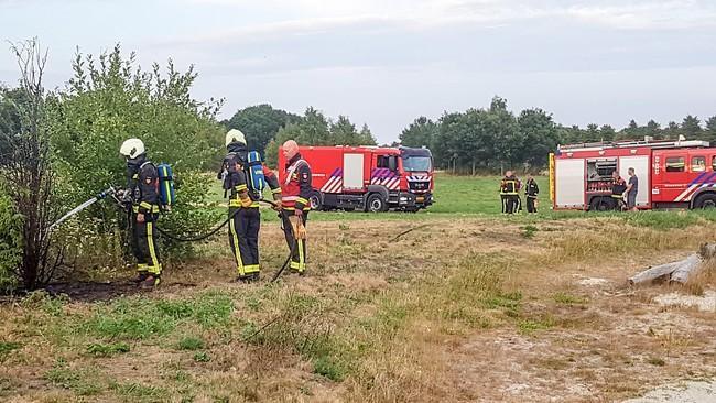 klein natuurbrandje op bedrijventerrein Assen