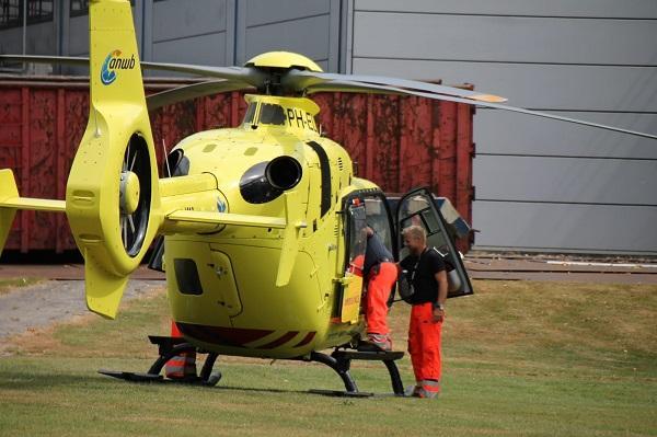 Traumahelikopter naar Assen in verband met incident met baby (video)