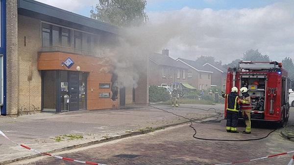 Brand in politiebureau Klazienaveen