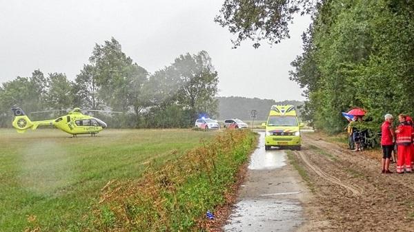 Ernstig gewonde bij botsing tussen fietsers in Balloo