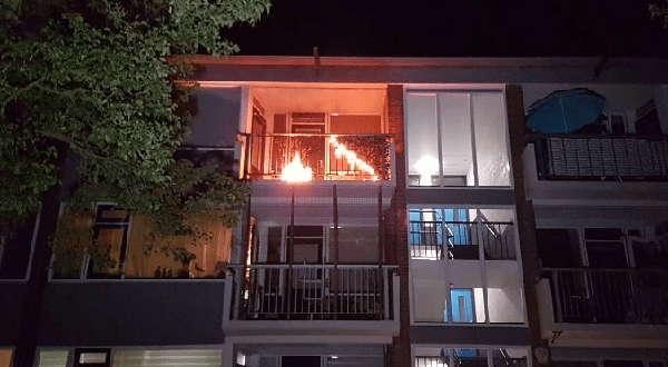 Brand op balkon in Hoogeveen