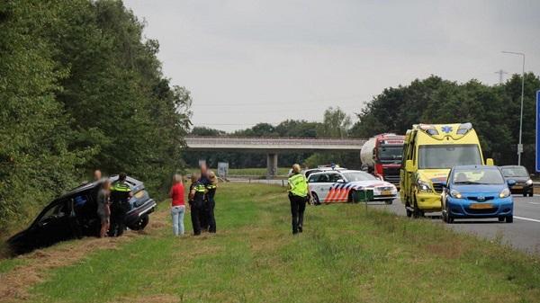 Gewonde bij ongeval op de A28 bij Assen