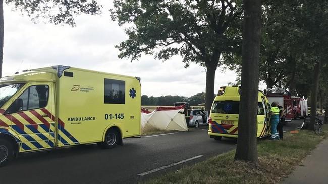 Gezin met drie kinderen gewond na ongeval in Noordlaren (Video)