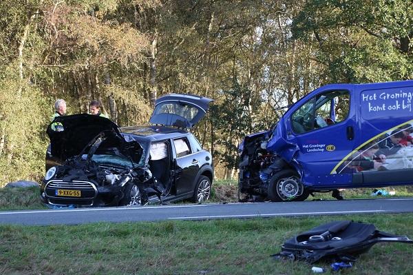 Gewonde bij fors ongeval in Haren (video)