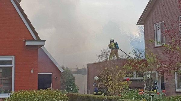 Gewonde bij explosie en brand in Hooghalen