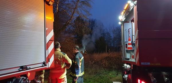 Brand bij televisie toren Hoogersmilde