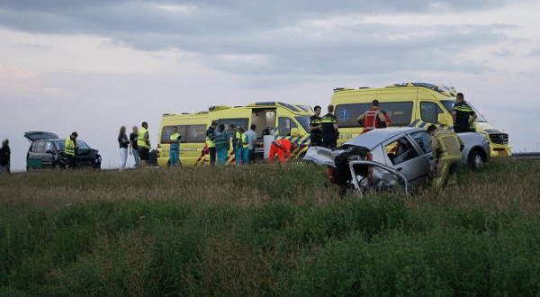 Traumahelikopter ter plaatse bij ernstig ongeval met 5 gewonden