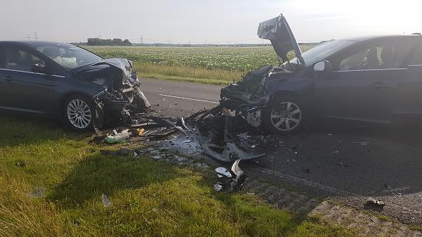 Traumahelikopter naar ongeval met 2 zwaar gewonden