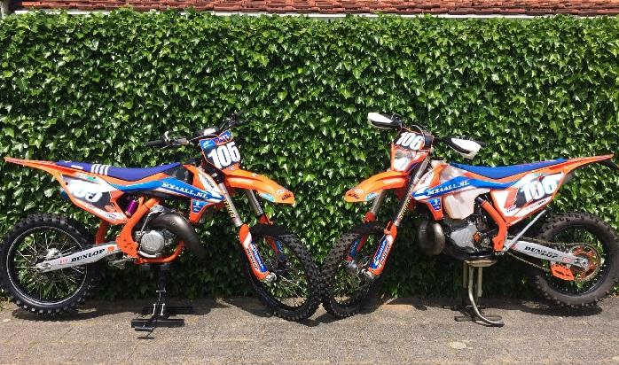 Crossmotoren gestolen in Hooghalen