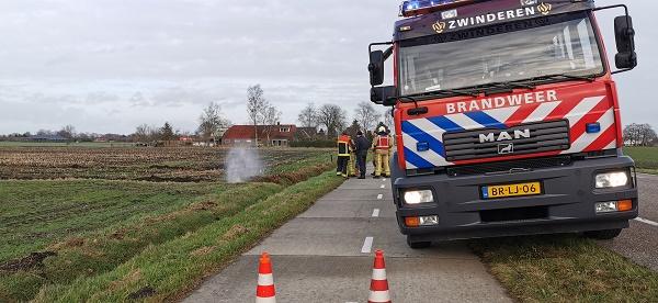 Gaslek na werkzaamheden; Gas spuit de lucht in (video)