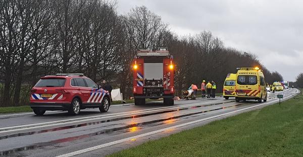 Twee traumahelikopters opgeroepen voor ernstig ongeval (video)