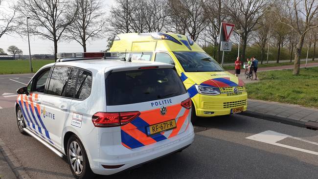 Ligfietser raakt gewond bij ongeval