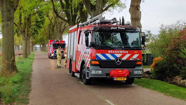 Lichtgewonde bij woningbrand in Bunne