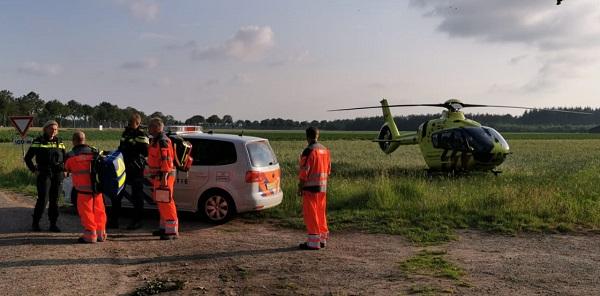 Traumahelikopter ingezet voor assistentie ambulance (video)