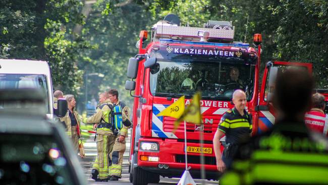 Straat tijd afgesloten vanwege gaslekkage bij woning