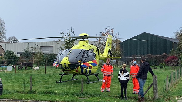 Traumahelikopter ingezet voor kind dat ten val komt 