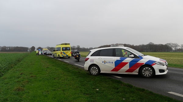 Veel schade bij kettingbotsing op N381 (video)