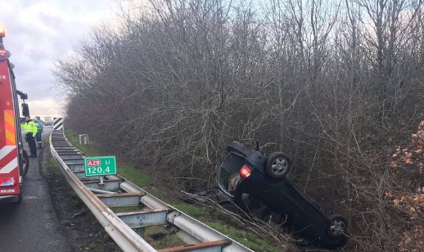 Traumahelikopter ingezet bij ernstig ongeval met drie gewonden (video)