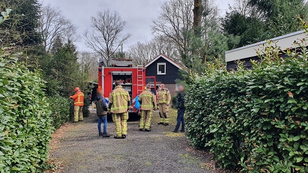 Brand in meterkast van chalet in Hoogersmilde (video)