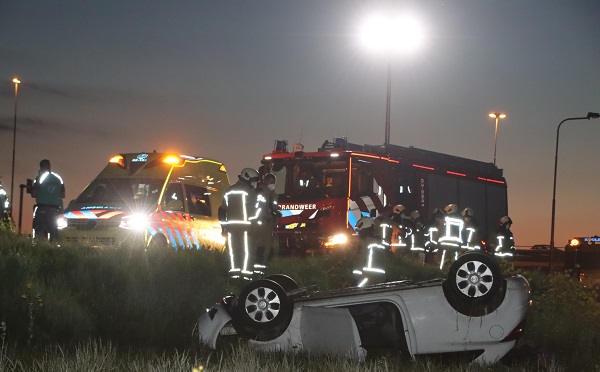 Man (26) opgepakt na ongeval voor rijden onder invloed en verlaten plaats ongeval (video)