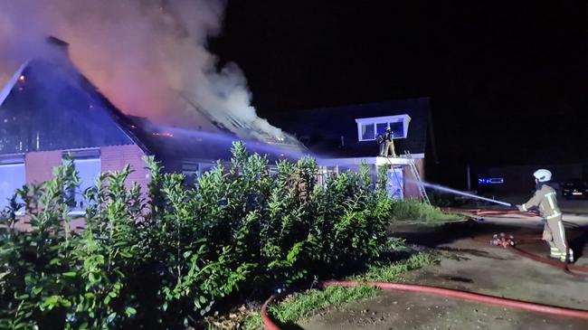 Uitslaande brand in woning Gieten