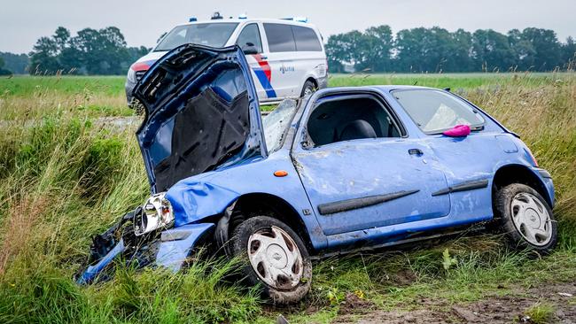 Flinke verkeerschaos op N34 door ongeval met twee gewonden (Video)