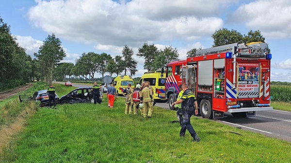 Traumahelikopter ingezet voor ernstig ongeval met twee gewonden (video)