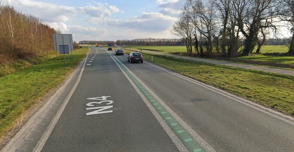 N34 tussen De Punt en Emmen-Noord aankomend weekend afgesloten vanwege werkzaamheden