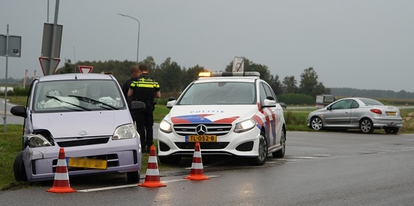 Veel schade bij ongeval langs N34