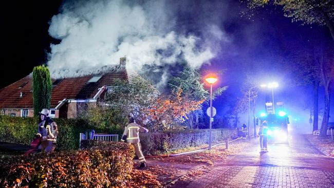 Flinke brand in woonboerderij bij Eext