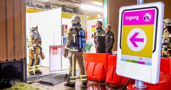 Brandstichting bij test- en vaccinatie locatie Emmen