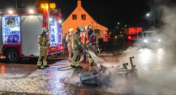 Brandweer Norg in actie voor oud en nieuw brandje