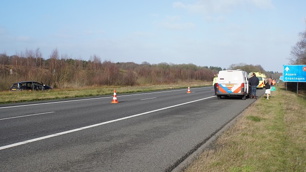 A28 bij Spier weer vrij na eerder ongeval met meerdere voertuigen (video)