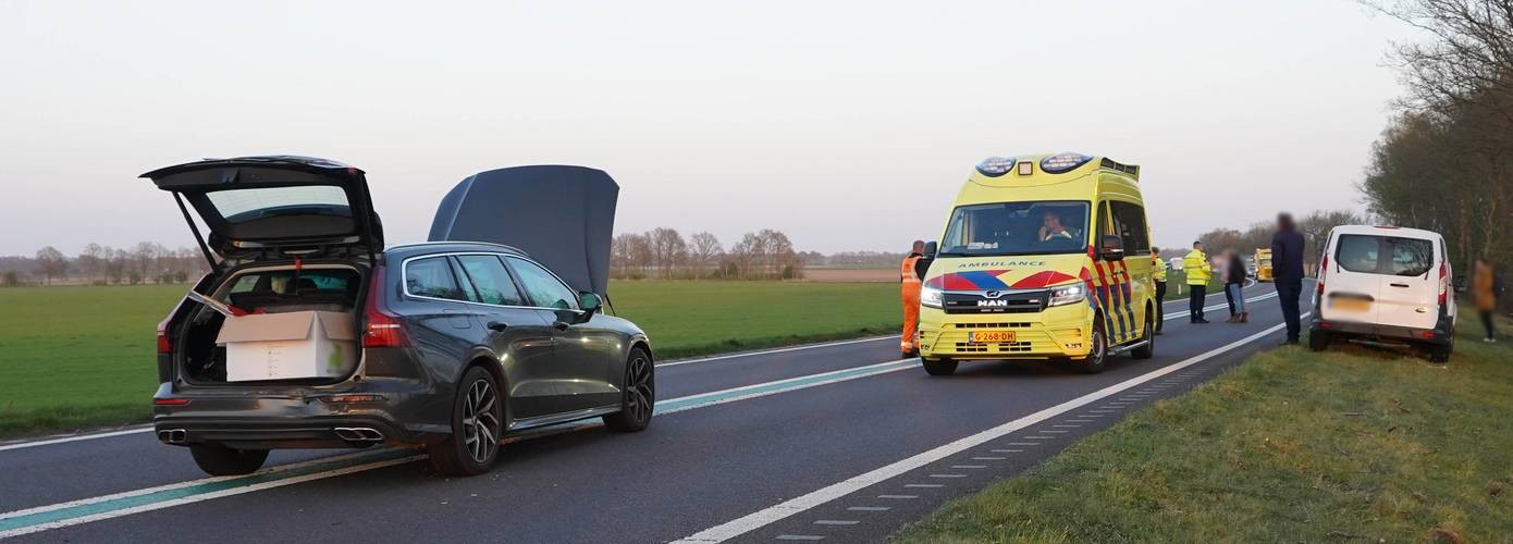 N381 tussen Beilen-Noord en Hoogersmilde tijd dicht door ongeval