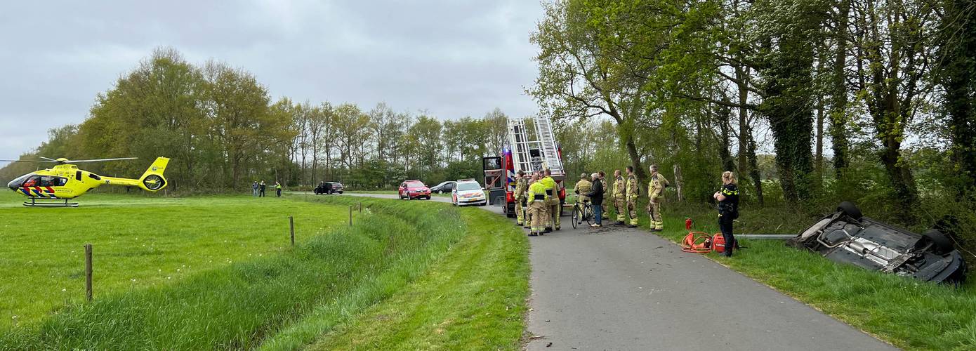 Traumahelikopter ingezet voor ernstig ongeval met beknelling (video)