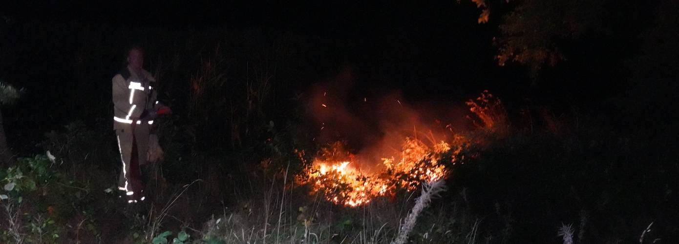 Voor de tweede keer natuurbrandje bij De Punt