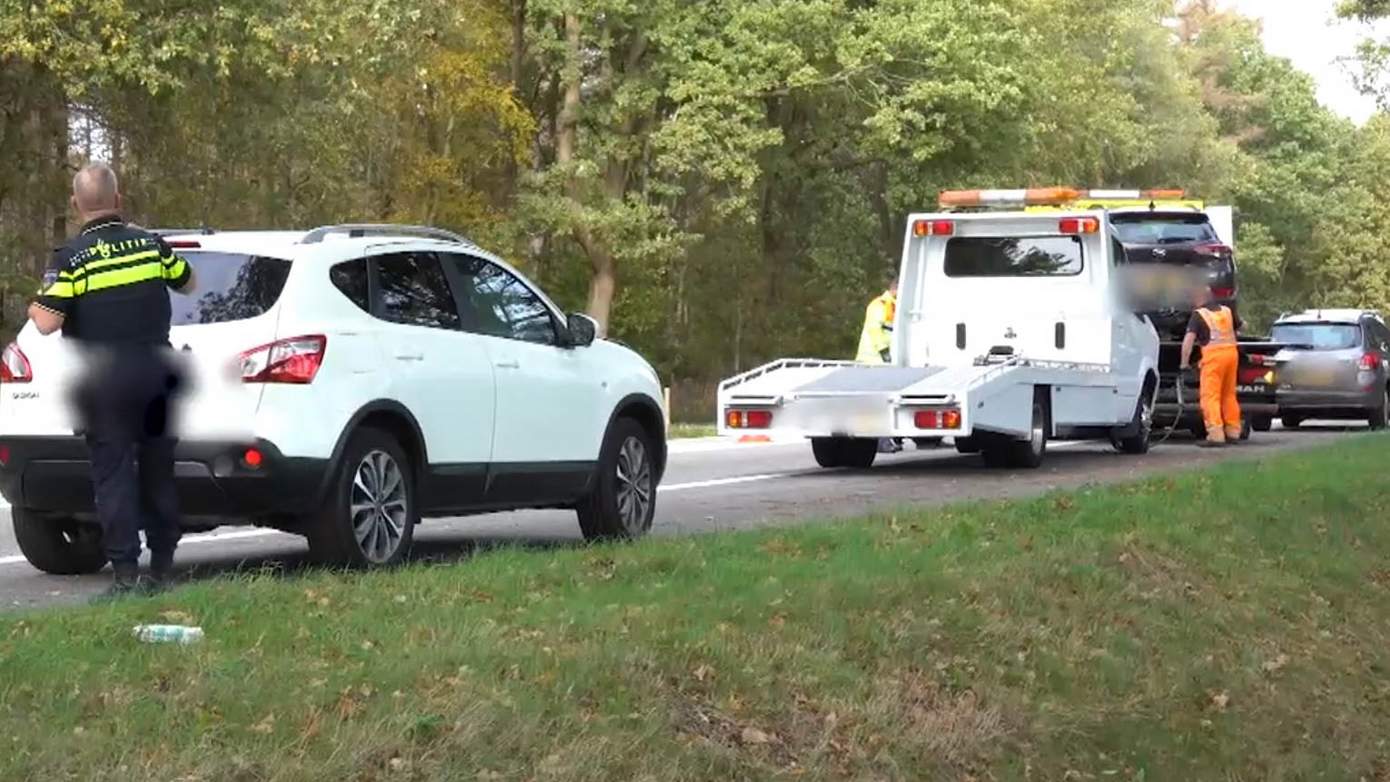 Veel schade en vertraging door ongeval met vijf voertuigen op N48