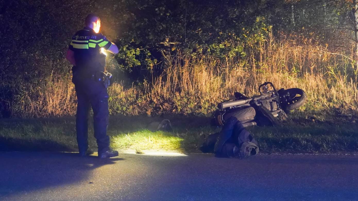 Motorrijder gewond bij eenzijdig ongeval 