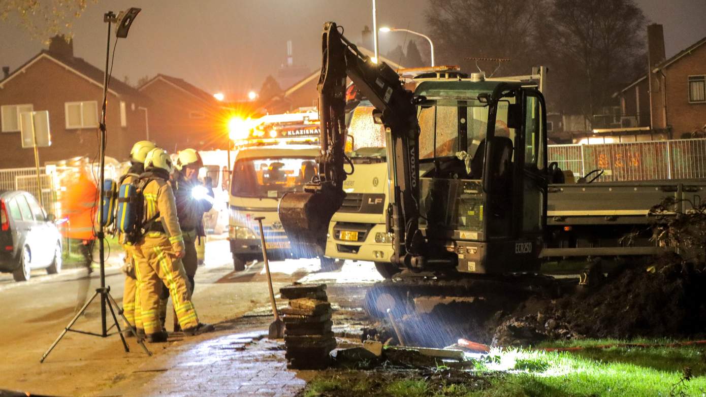 Werkzaamheden aan waterleiding veroorzaken gaslek