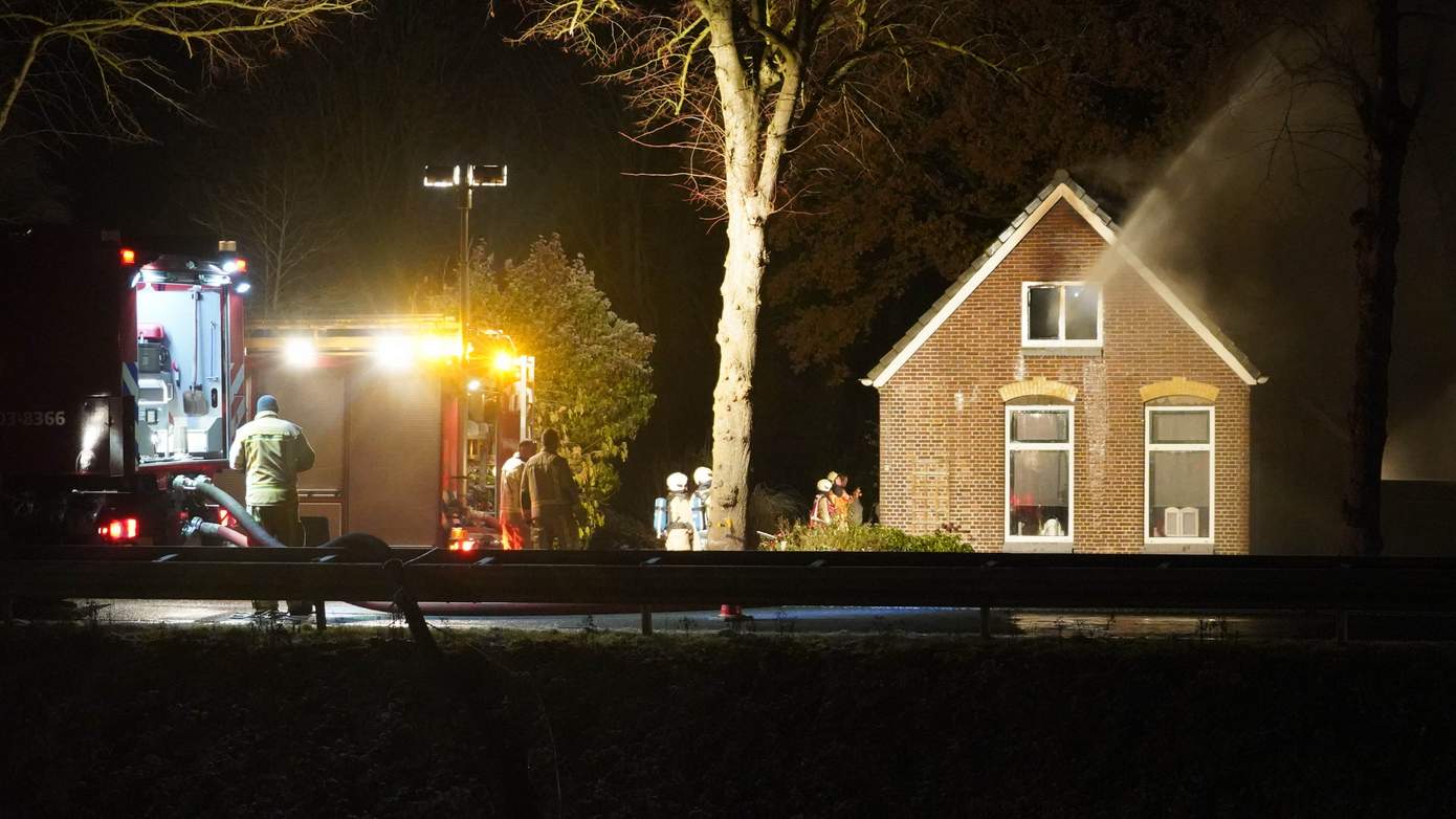 Uitslaande brand in woning Smilde