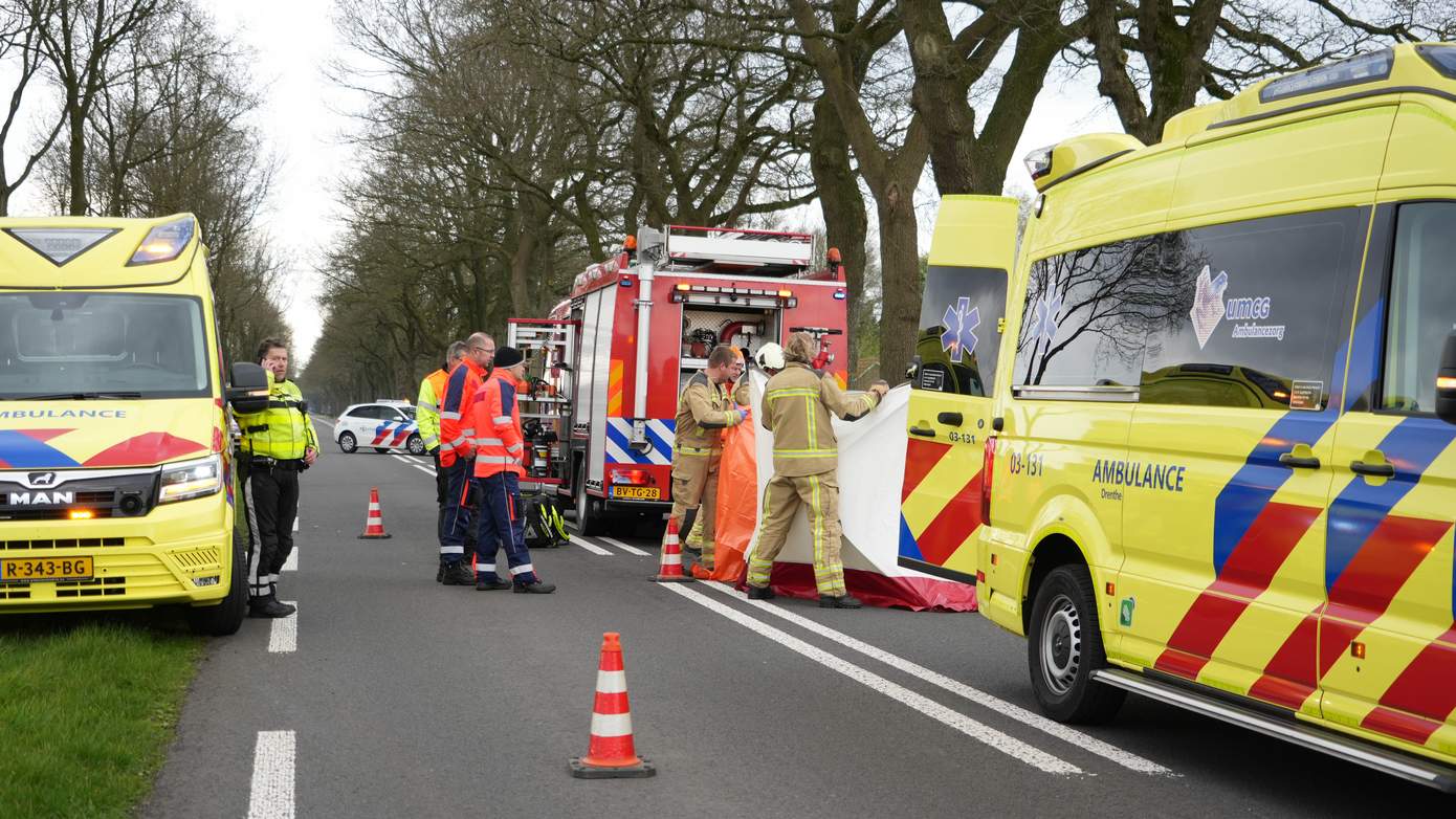 Bestuurder overleden bij ernstig eenzijdig ongeval