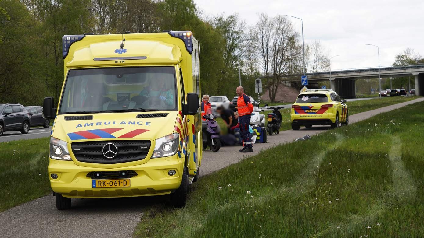 Ernstig gewonde bij ongeval met scooter