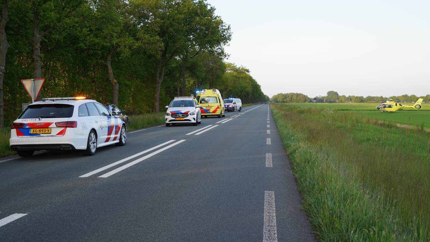 Traumahelikopter bij ernstig ongeval Gasselternijveen