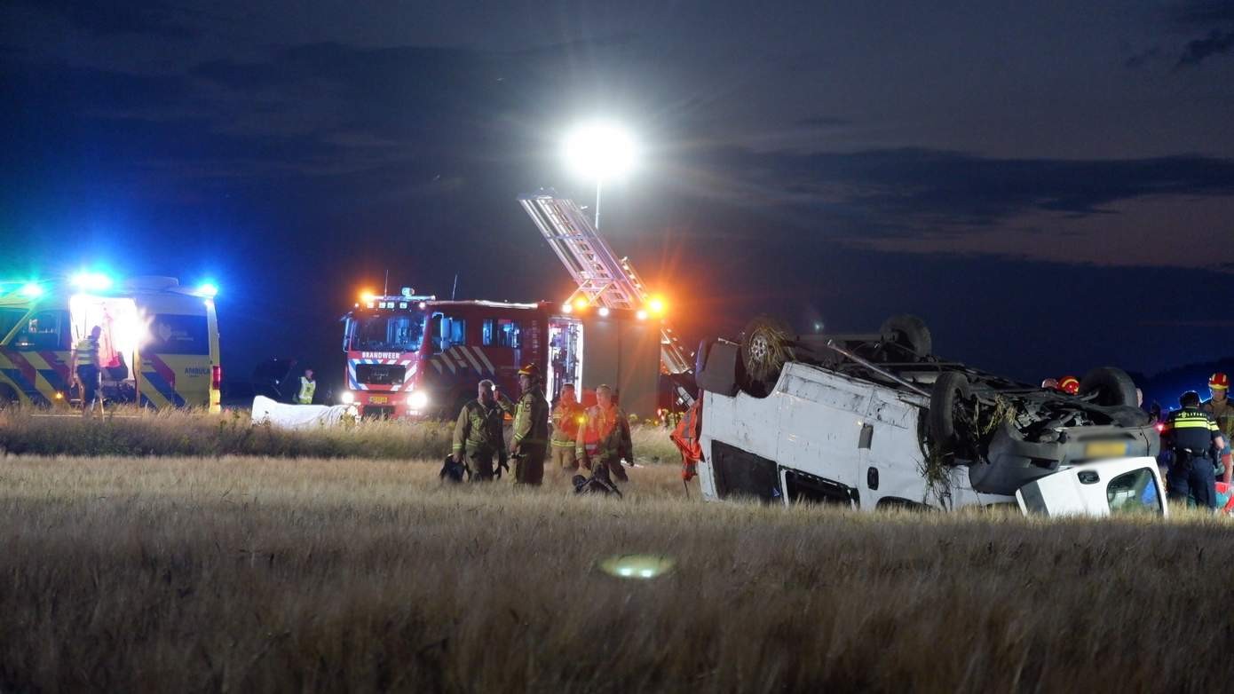 Traumahelikopter ingezet voor ernstig ongeval op N34