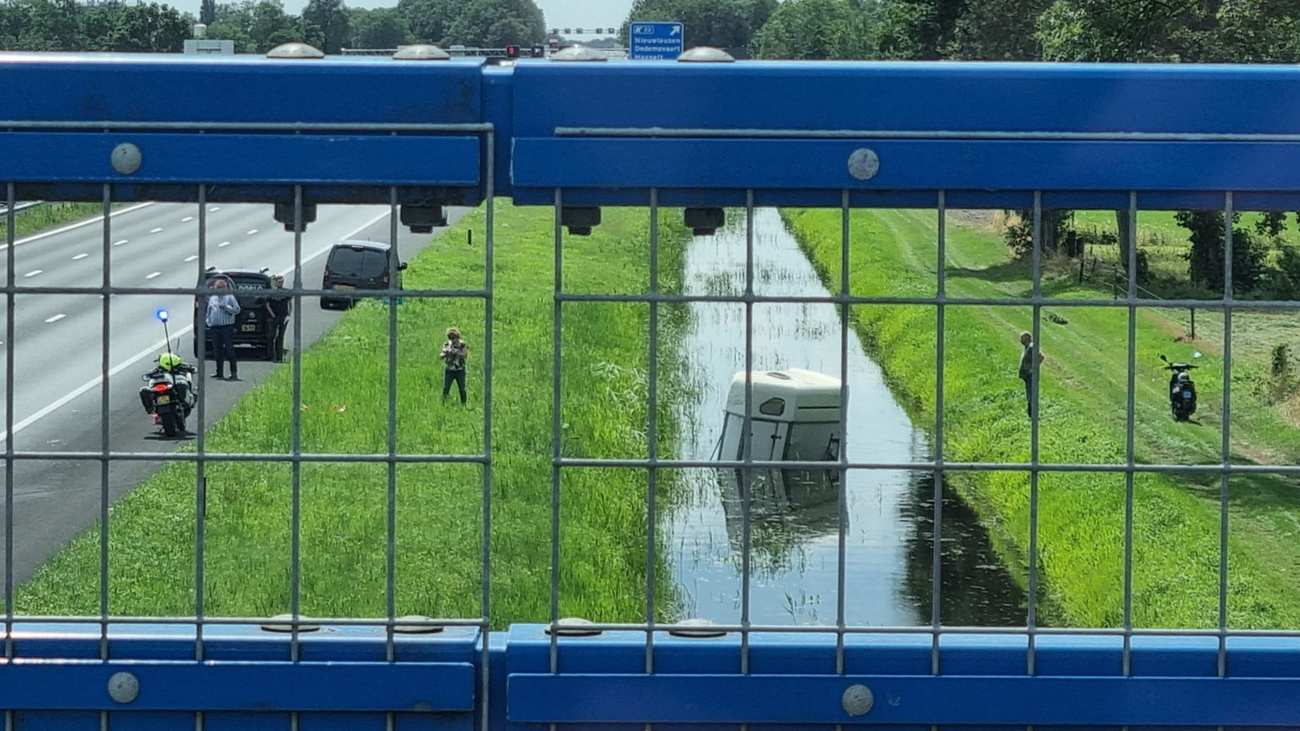 File op A28 tussen Meppel en Zwolle door ongeval