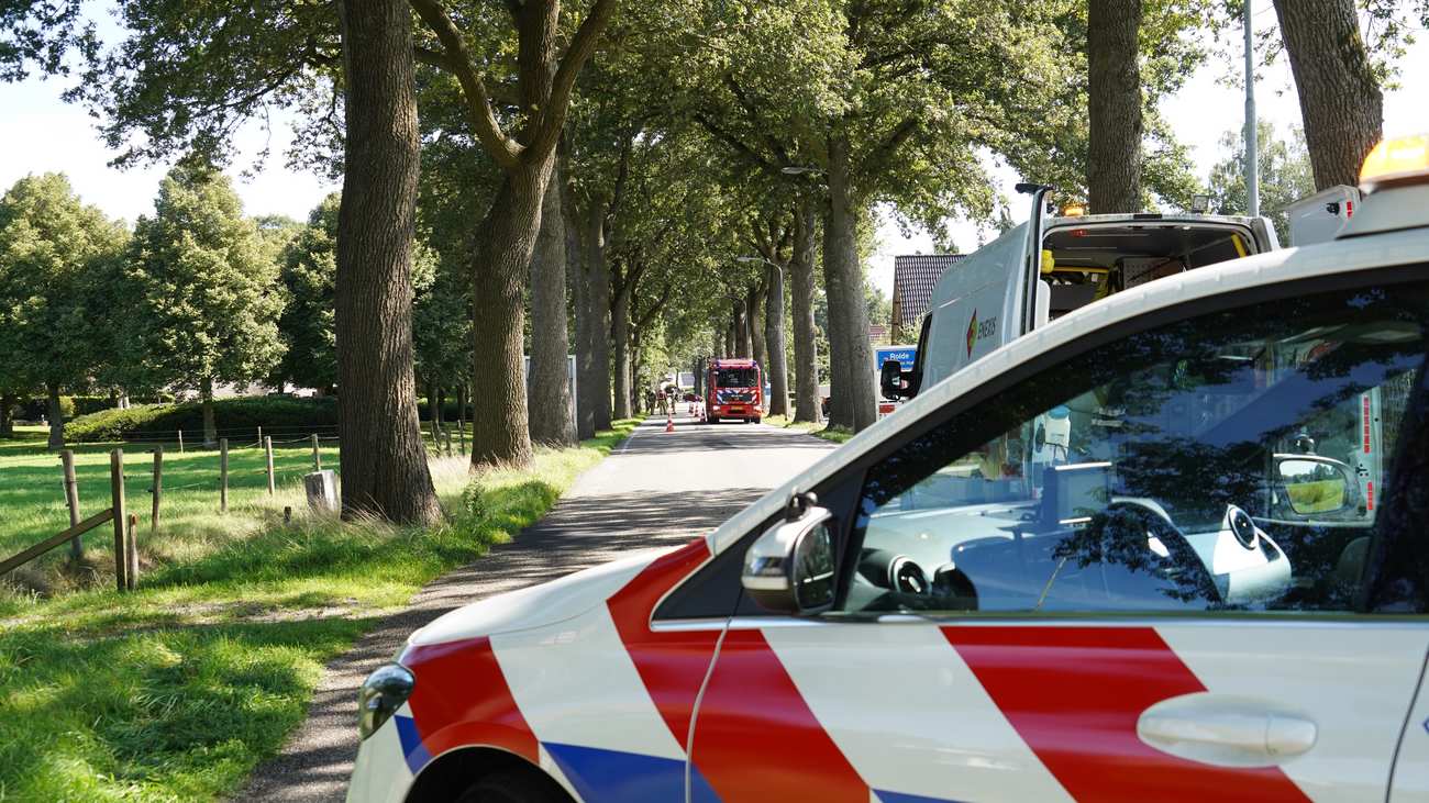 Weg tussen Assen en Rolde dicht door gaslekkage