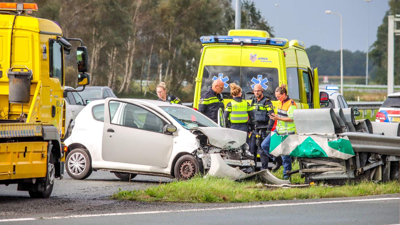 Gewonde bij eenzijdig ongeval op A37