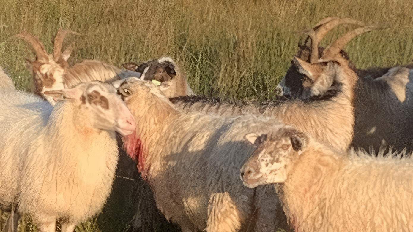 Zeven dode schapen, dode geit, dertien gewonde en drie vermiste schapen na wolvenaanval